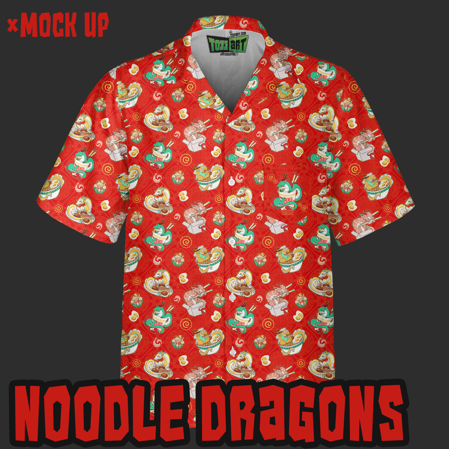 Hawaiian Shirts — Toxi Art — Toxi Art Illustrations and Apparel